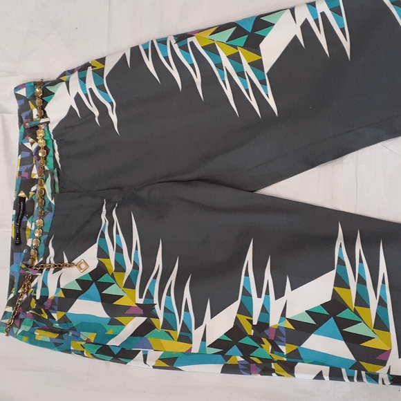 W118 by Walter Baker crop multi colored ankle pants size medium - Picture 2 of 12